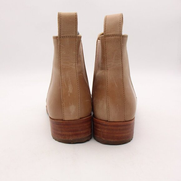 Nisolo Everyday Leather Chelsea Boots Women's US 6.5 Almond Tan Beige Pull On - Picture 5 of 11